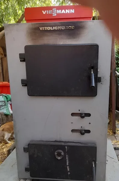 Centrala lemne condensare Vissmann 30 kw, boiler 500 l